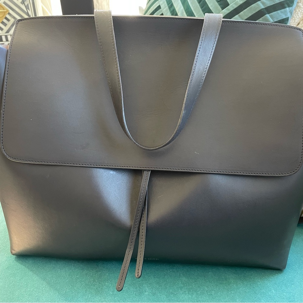 Mansur Gavriel Black Leather Lady Bag